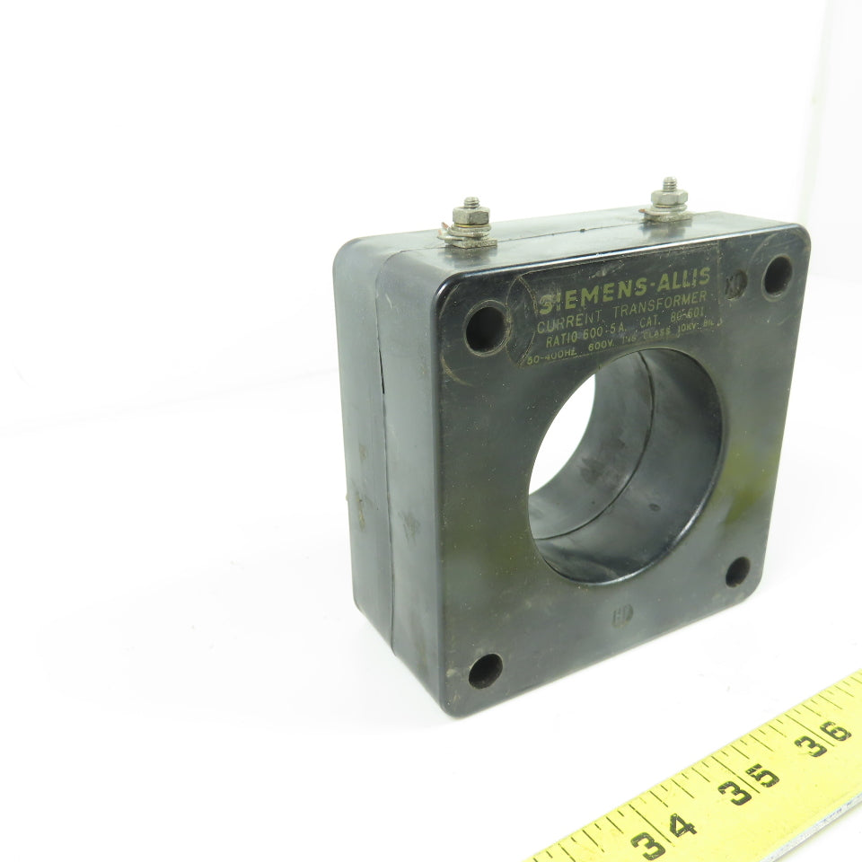 Siemens-Allis 80-601 Current Transformer 600:5A 600V 50-400Hz