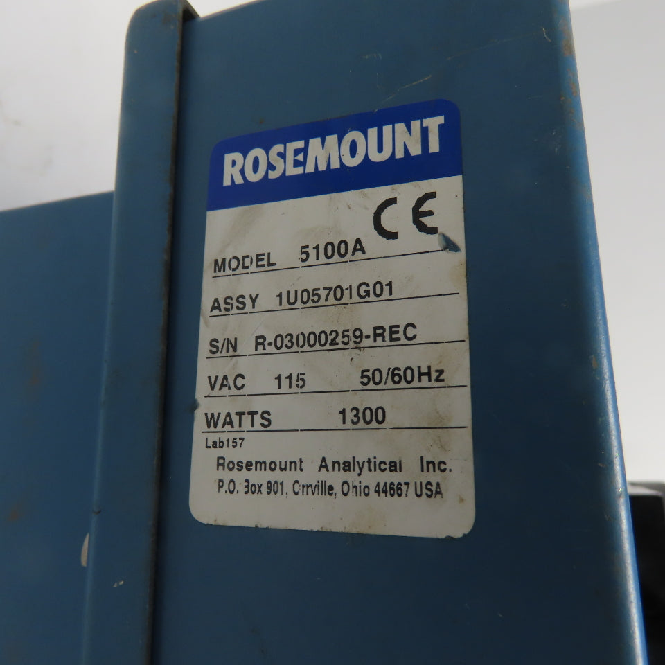 Rosemount 1U05701G01 5100A Carbon Monoxide CO Analyzer 115V 1300W