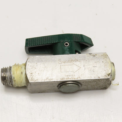 Swagelok SS-4P4T4-RT 1/4" NPT Stainless Steel Instrument Plug Valve
