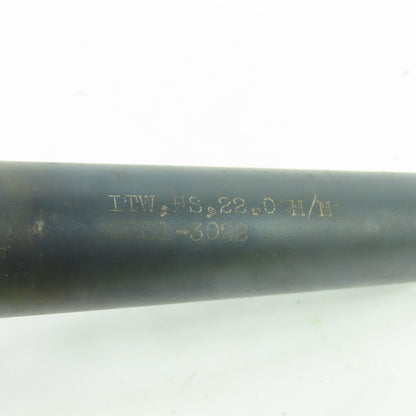 22.0 M/M 22mm HSS Morse Taper Shank Twist Drill Bit 10-7/8" OAL