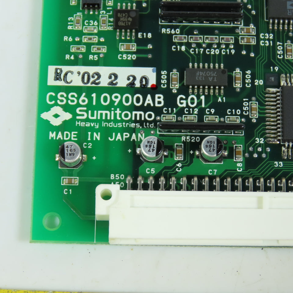 Sumitomo Heavy Industries CSS610900AB SA765510AD Servo-B Circuit Board