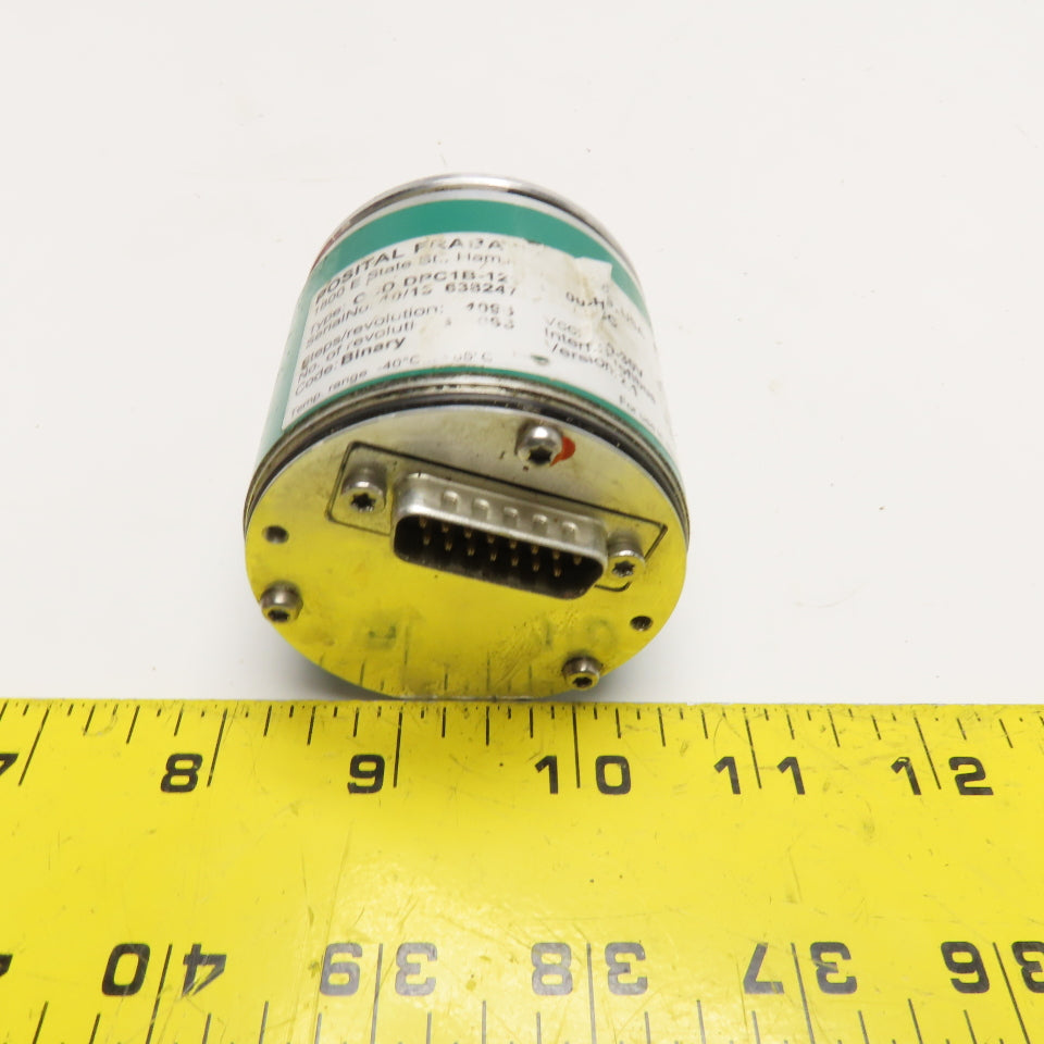 Posital Fraba OCD-DCP1B-1212-C100-HCC 10-30V Rotary Encoder 4096 Steps/Rev