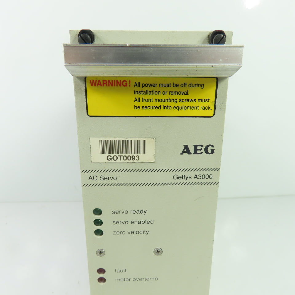AEG Gettys A3000 AC Servo Drive Module