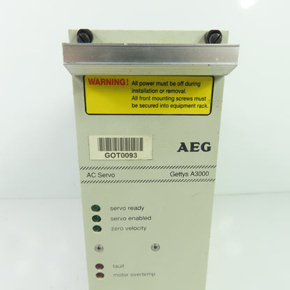 AEG Gettys A3000 AC Servo Drive Module