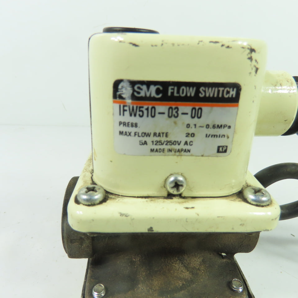 SMC IFW510-03-00 Adjustable Liquid Flow Switch 0.1-0.6MPa 20L/min