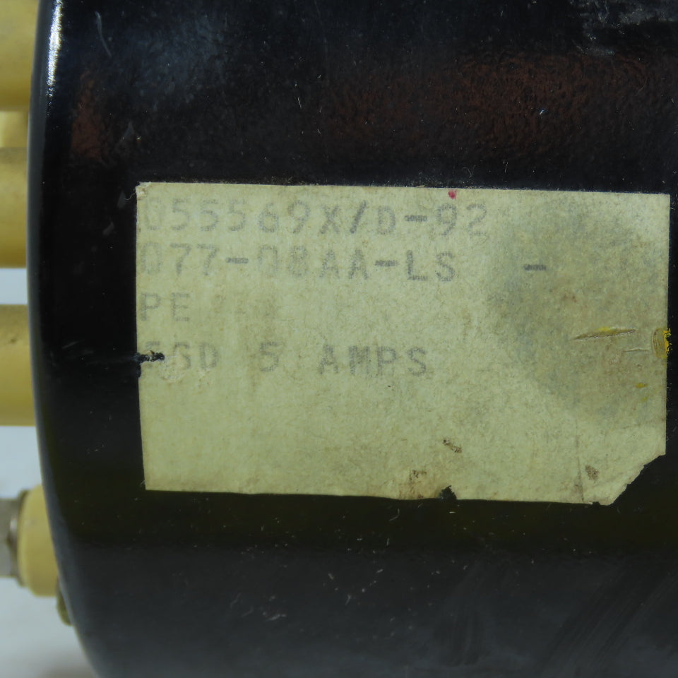Crompton 077-08AA-LS Analog Panel Meter Ammeter 0-100A Scale (5A Input)