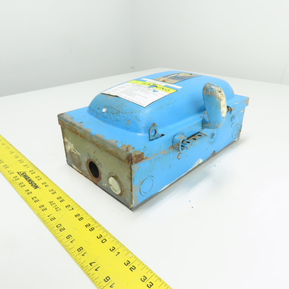 Square D 30A 3-Pole Fusible Safety Disconnect Switch 3Ph 600VAC