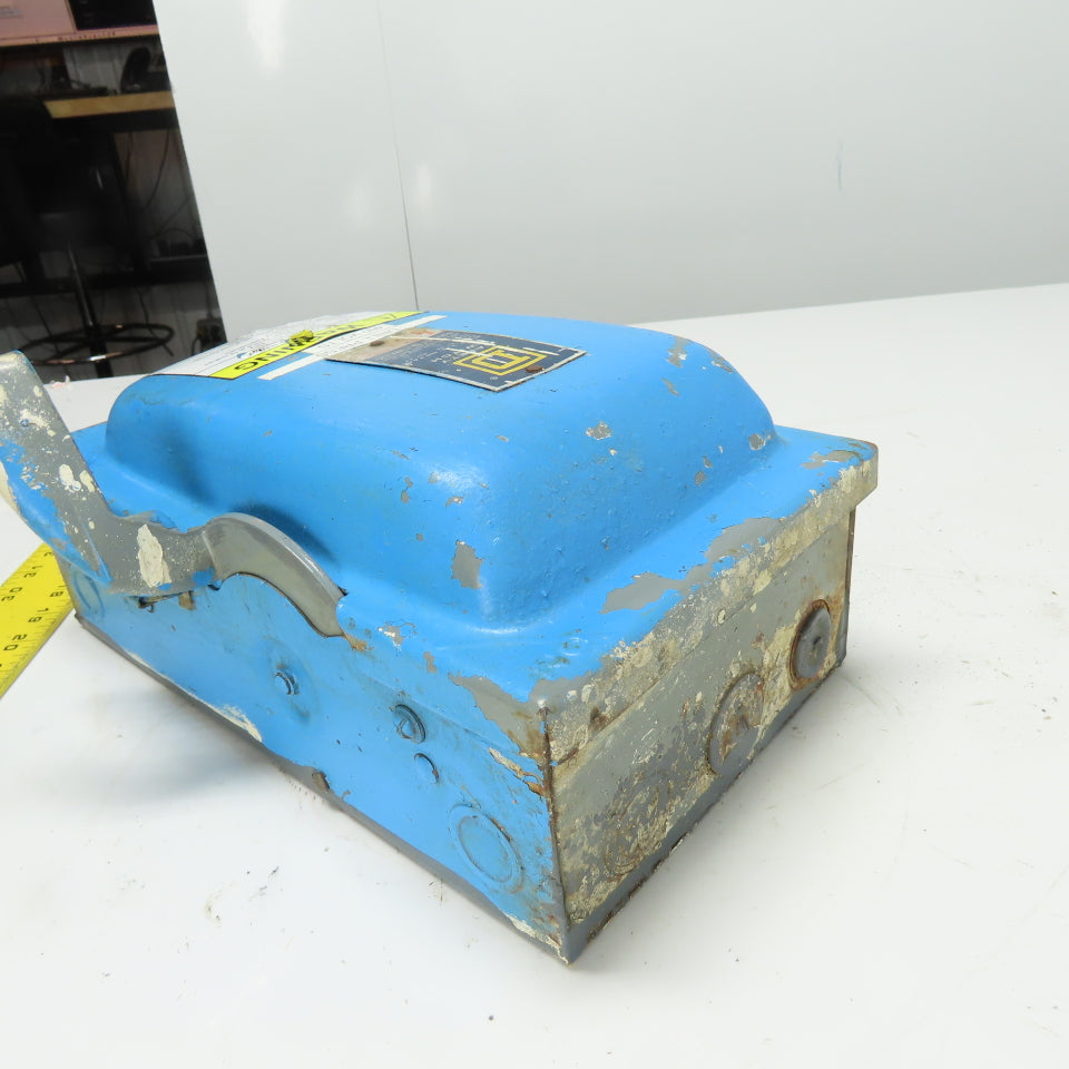 Square D 30A 3-Pole Fusible Safety Disconnect Switch 3Ph 600VAC