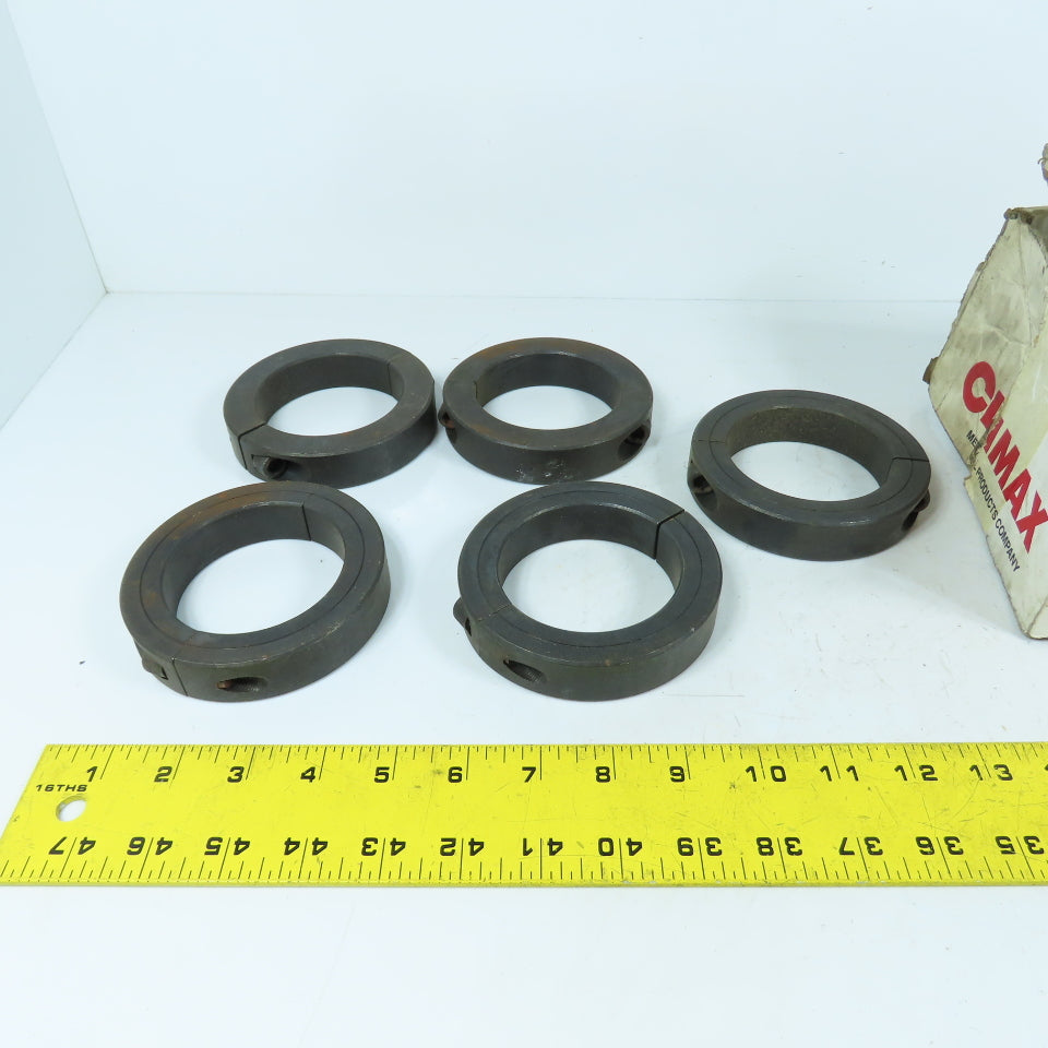 Climax 2C-293 2-Piece Split Shaft Collar Steel 2-15/16" ID box Of 5