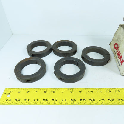 Climax 2C-293 2-Piece Split Shaft Collar Steel 2-15/16" ID box Of 5