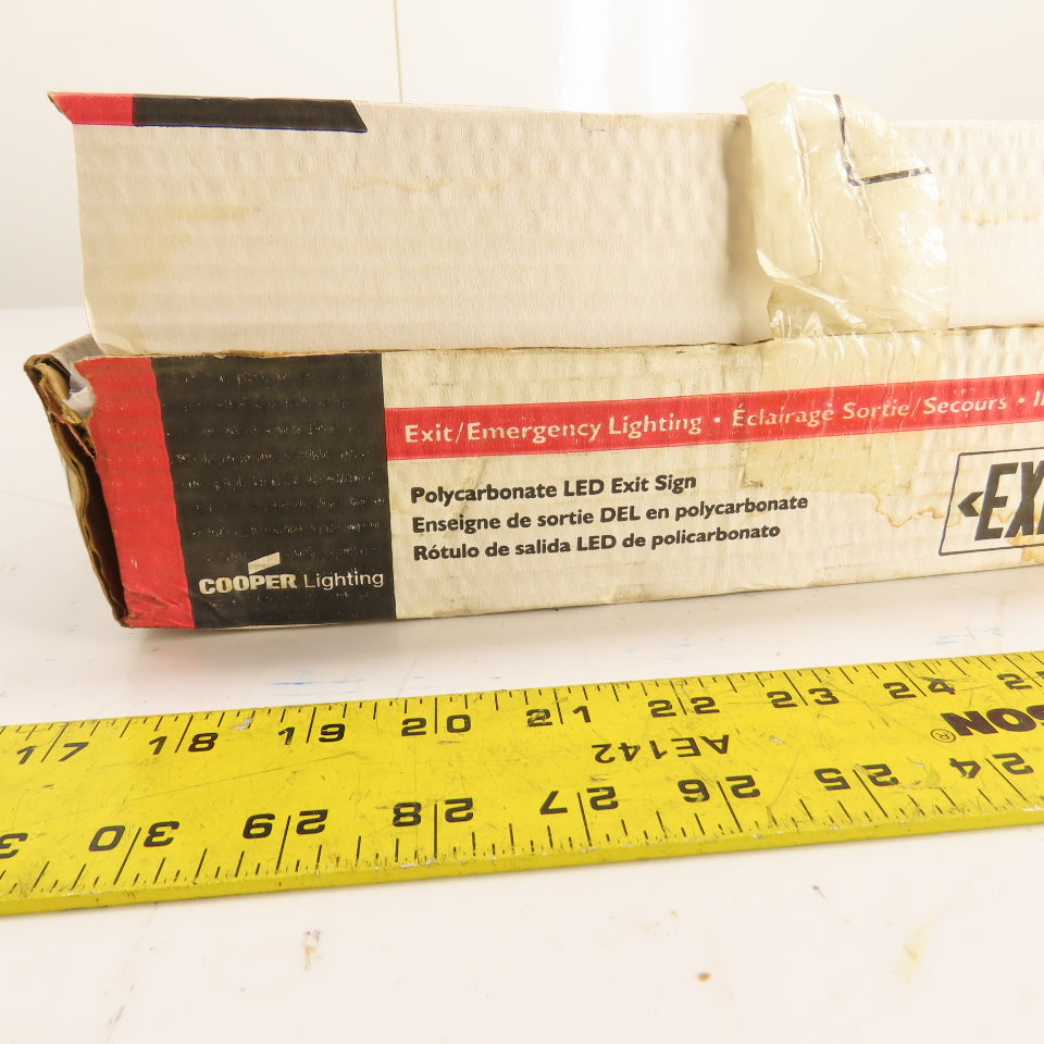 Sure-Lites LPX70RWH Polycarbonate LED Exit Sign White Housing 120/277V