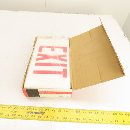 Sure-Lites LPX70RWH Polycarbonate LED Exit Sign White Housing 120/277V
