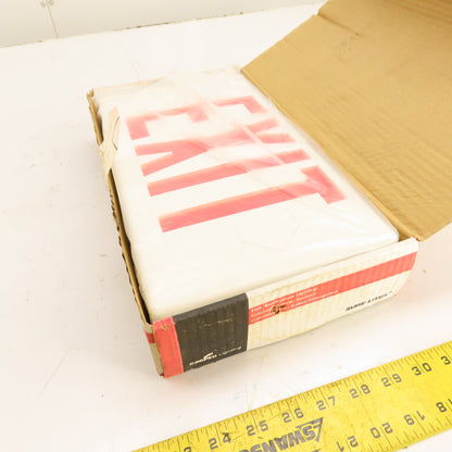 Sure-Lites LPX70RWH Polycarbonate LED Exit Sign White Housing 120/277V
