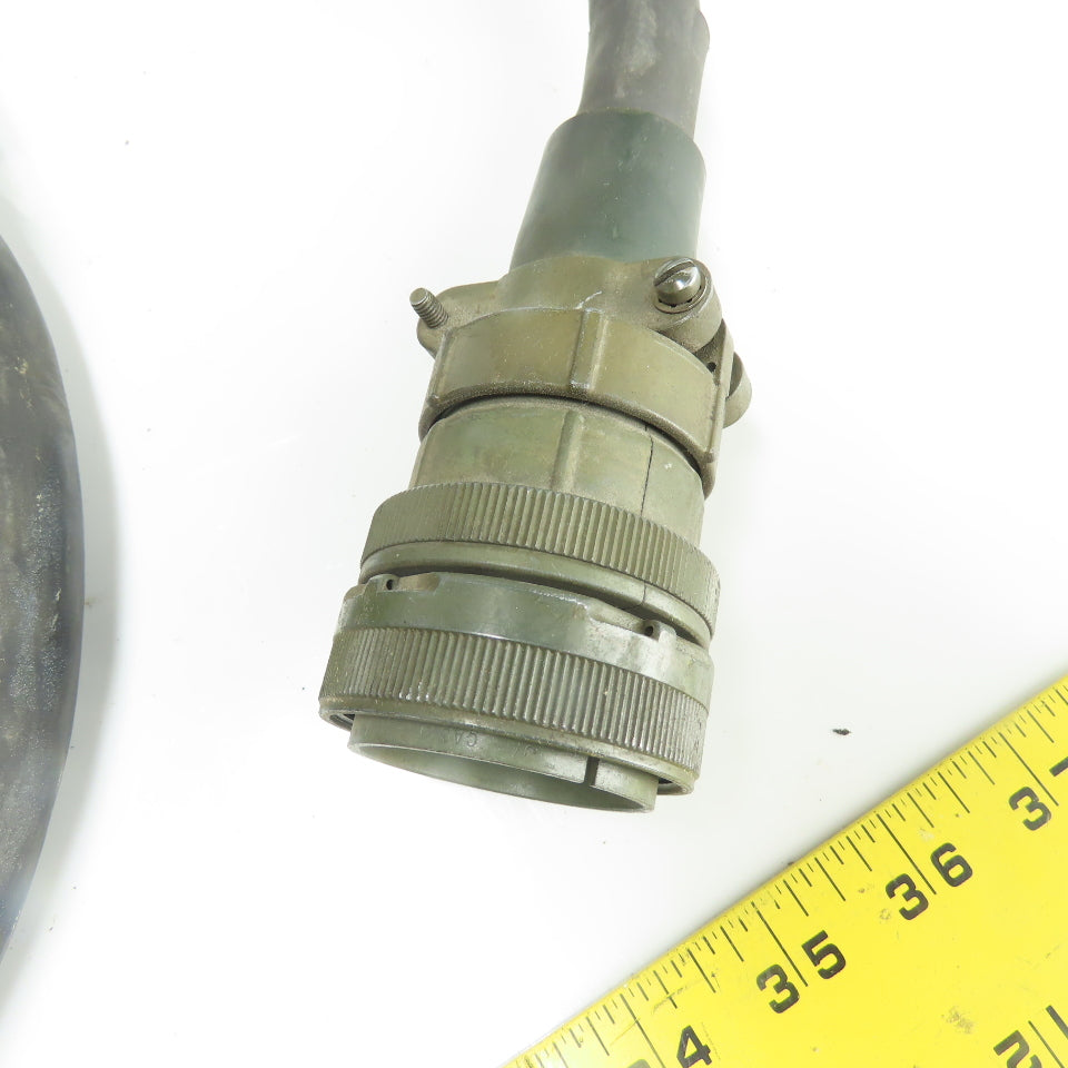 Industrial Power Cable 600V with Multi-Pin Connectors 33' Long