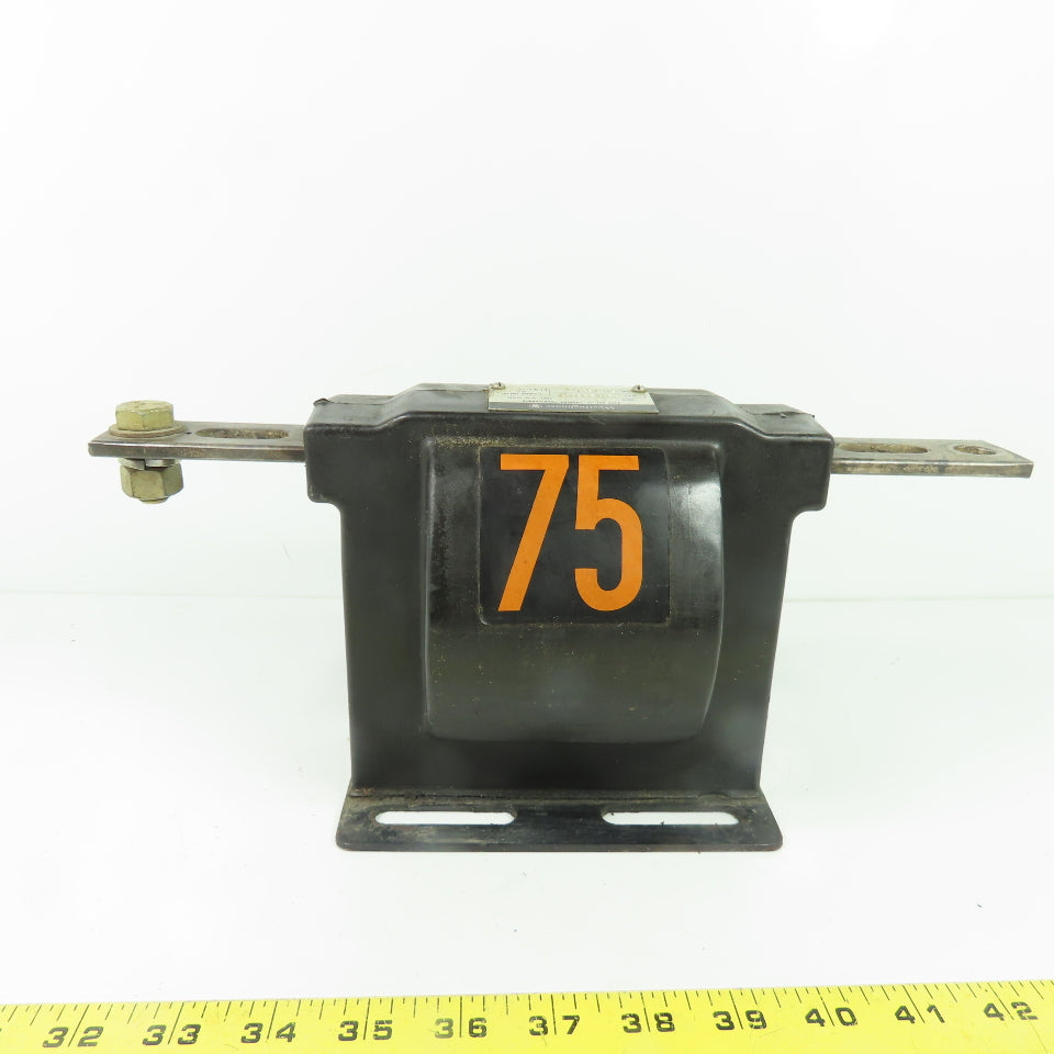 Westinghouse 254A586G07 ECT-5 75:5A Current Transformer 5kV 25-60Hz