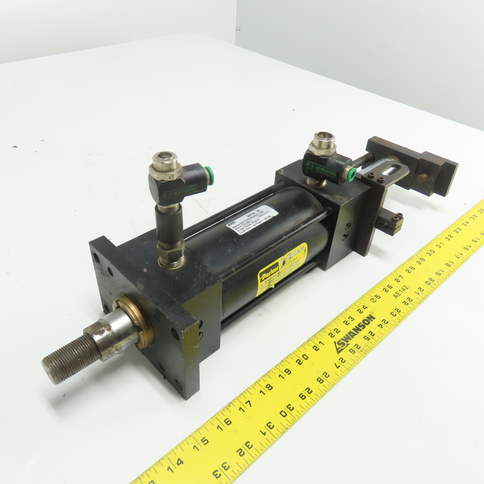 Parker 03.25 CKJTC2AU34A34AC 5.500 Air Cylinder 3.25" Bore 5.5" Stroke 250 PSI