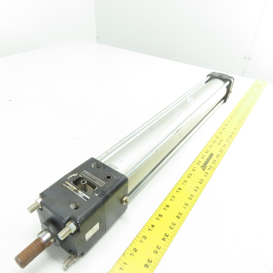 SMC CDLADN63-500-E-X1US Locking Pneumatic Air Cylinder 63mm Bore 500mm Stroke