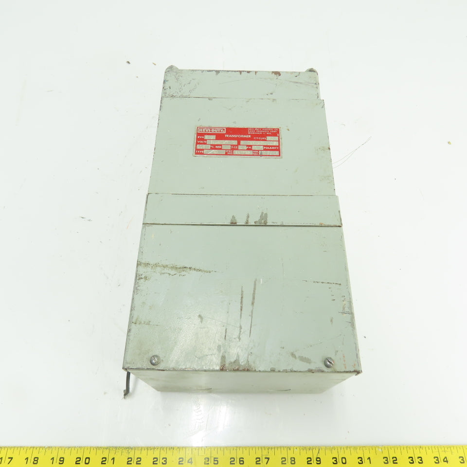 Hevi-Duty S-7F3S 3kVA 1Ph Transformer 208V to 120/240V 60Hz