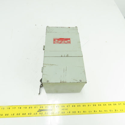 Hevi-Duty S-7F3S 3kVA 1Ph Transformer 208V to 120/240V 60Hz