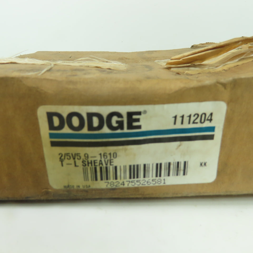 Dodge 2/5V5.9-1610 111204 2-Groove Taper-Lock V-Belt Sheave 5-7/8" OD