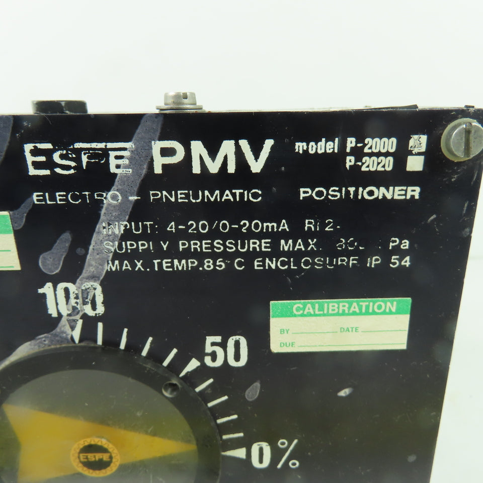 ESPE PMV P-2000 Electro-Pneumatic Positioner 4-20mA 800kPa Max