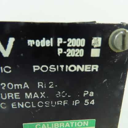 ESPE PMV P-2000 Electro-Pneumatic Positioner 4-20mA 800kPa Max
