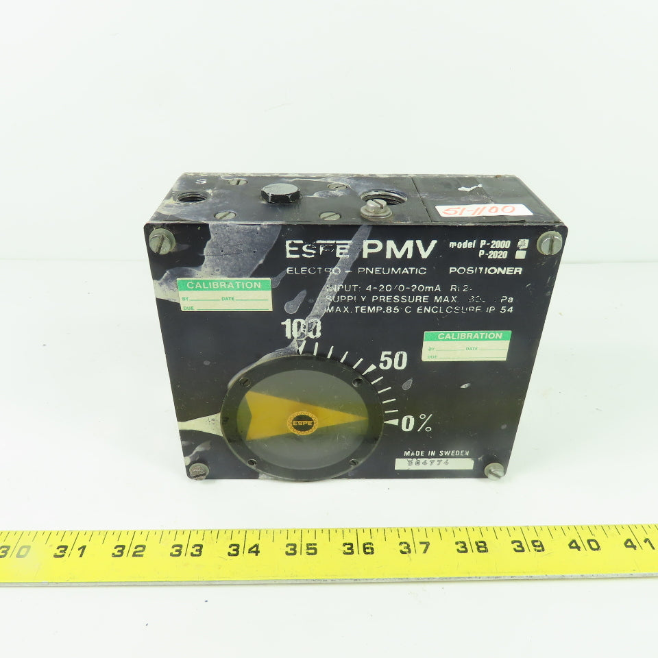 Positioner Ip 2000 ESPE PMV P-2000 Electro-Pneumatic Positioner 4-20mA 800kPa Max ...