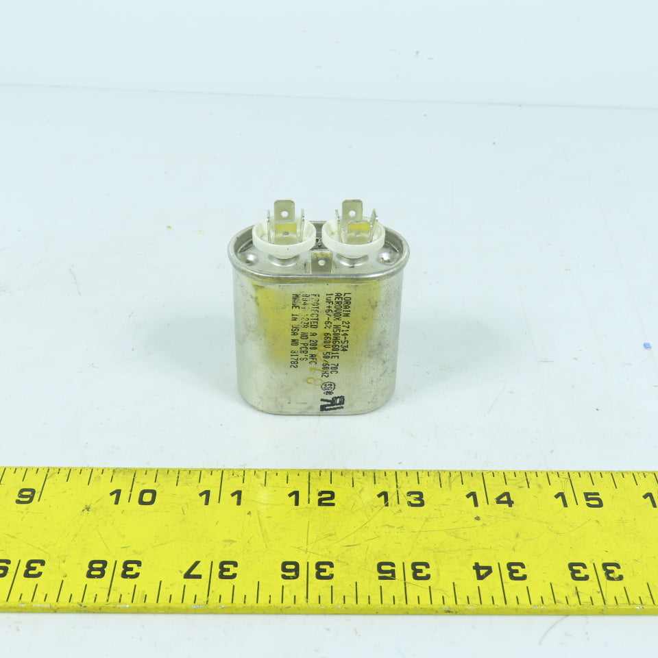 Aerovox 2714-534 N50H6601E 1uF 660VAC Oval Run Capacitor 50/60Hz Lorain