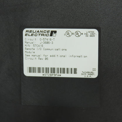 Reliance Electric 0-57416-T 57C416 Remote I/O Communications Module