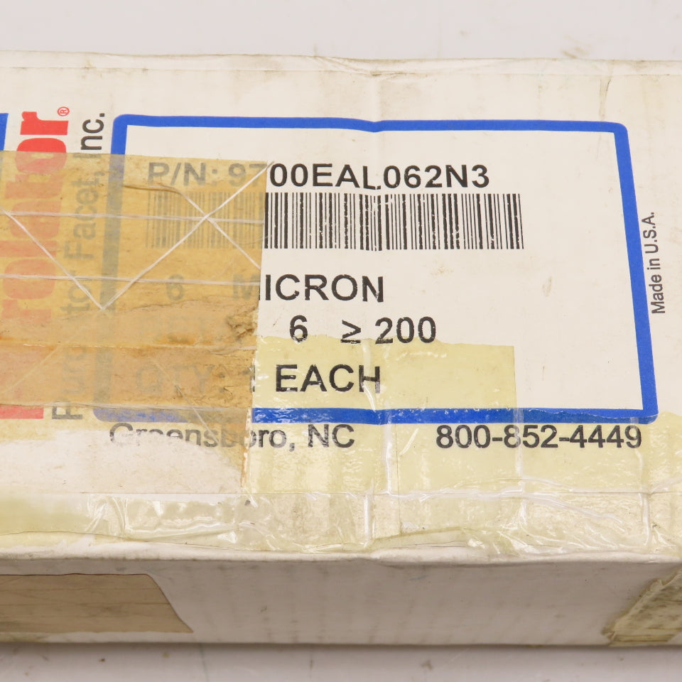 Purolator Facet 9700EAL062N3 OEM Hydraulic Fluid Filter Element 6 Micron
