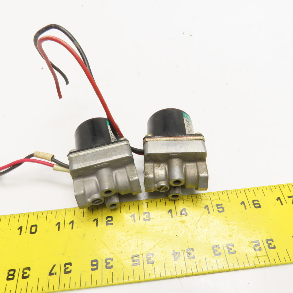 CKD AB2X0018 Rc1/4 Solenoid Valve 25VDC Lot Of 2