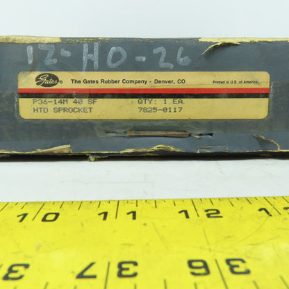 Gates 7825-0117 P36-14M-40-SF HTD Sprocket 36 Tooth 14mm Pitch for 40mm Belt