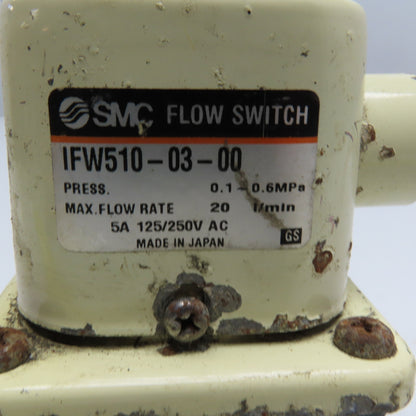 SMC IFW510-03-00 3/8NPT Flow Switch 0.1-0.6MPa 125/250VAC