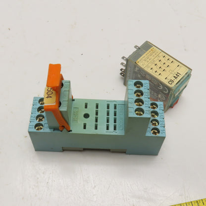 Releco C9-A41 Ice Cube Relay & Base 230VAC Lot Of 3