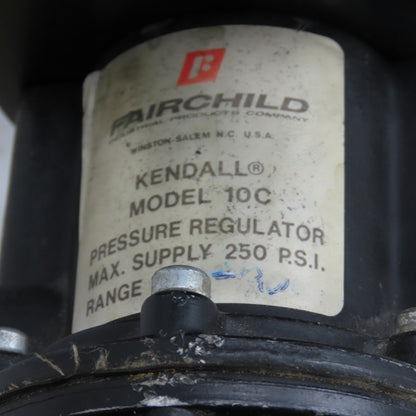 Fairchild 10143C Model 10C Kendall Motor Set Precision Regulator 250 PSI Max