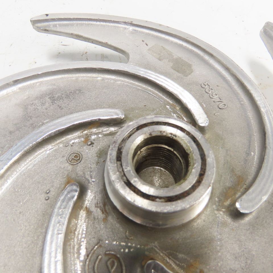 53970 12-1/2" 5-Vane Stainless Steel Pump Impeller