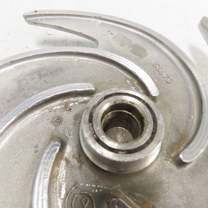 53970 12-1/2" 5-Vane Stainless Steel Pump Impeller