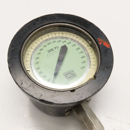 3D Instruments 25542-32B11 0-2000PSI Test Gauge 2-1/2" Face 1/4" NPT Bottom Port