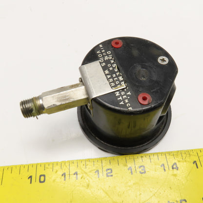 3D Instruments 25542-32B11 0-2000PSI Test Gauge 2-1/2" Face 1/4" NPT Bottom Port
