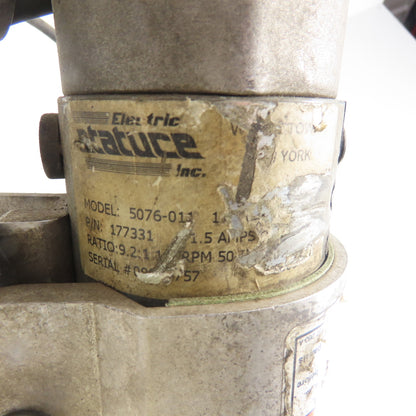Stature Miller 5076-011 Wire Feed Motor Assembly 1.5A 9.2:1 Ratio 50 RPM