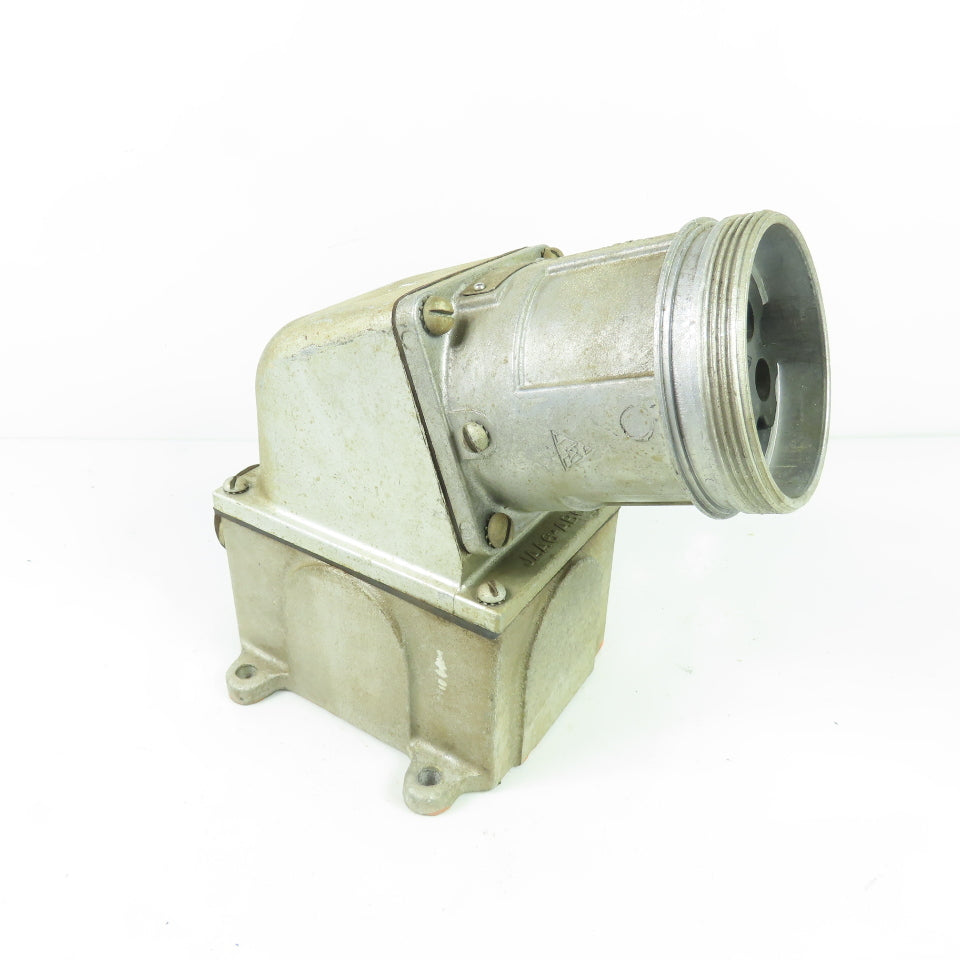 Russell & Stoll LRFA634 60A 600VAC 250VAC/DC Angled Receptacle