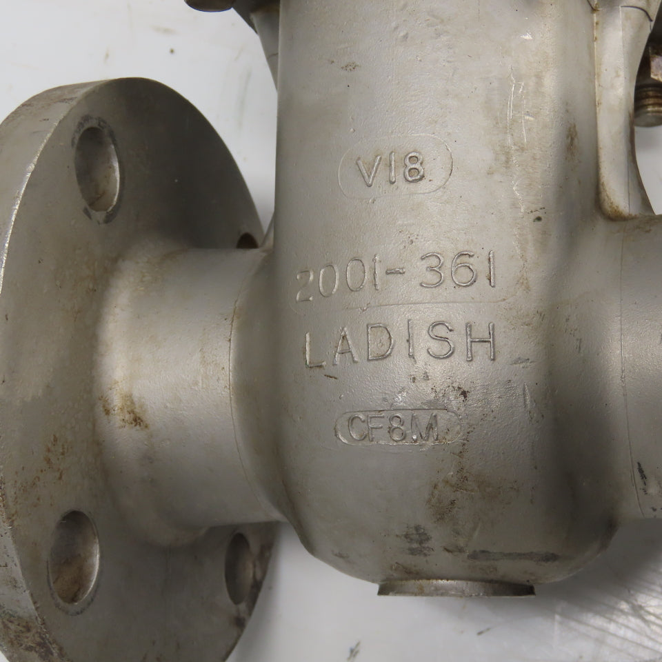 Ladish 3272-2014-20B 2001-361 Stainless Steel Flanged Gate Valve 2" 275 PSI