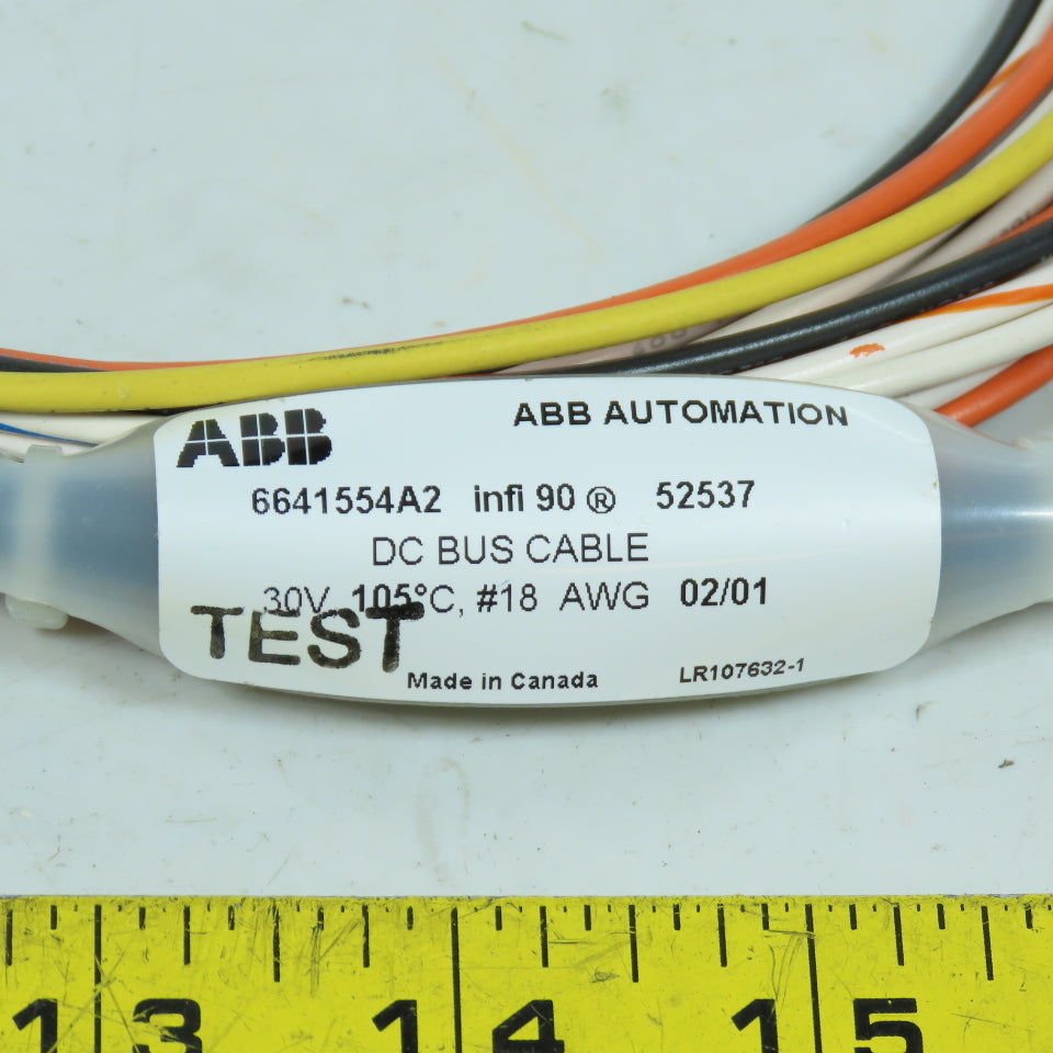 ABB 6641554A2 Infi 90 DC Bus Cable 30V 105C 18AWG