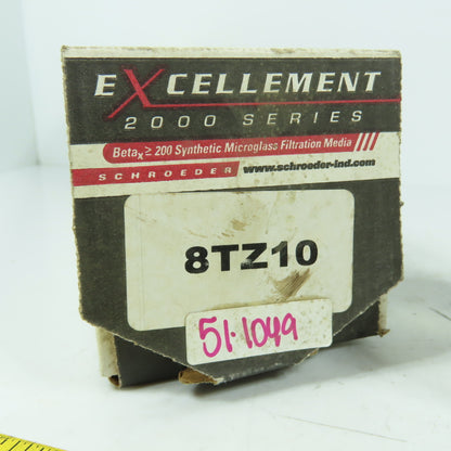 Schroeder 8TZ10 Hydraulic Filter Element 10-Micron Excellement Z-Media