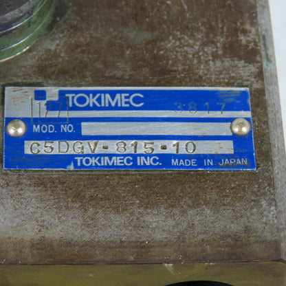 Tokimec C5DGV-815-10 Hydraulic Pilot Operated Check Valve Decompression Type