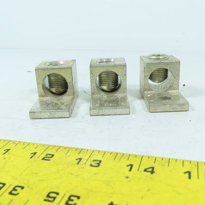 Ilsco A-350 Aluminum Mechanical Lug 350 MCM - 6 AWG Lot Of 3