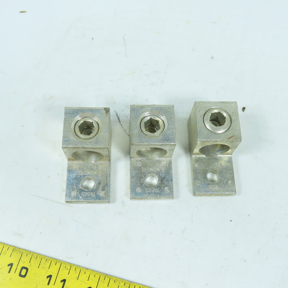Ilsco A-350 Aluminum Mechanical Lug 350 MCM - 6 AWG Lot Of 3