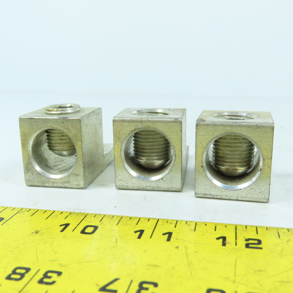 Ilsco A-350 Aluminum Mechanical Lug 350 MCM - 6 AWG Lot Of 3