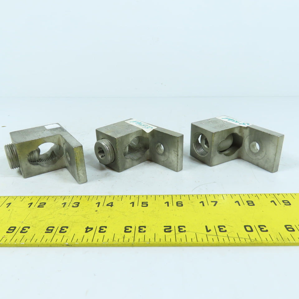 Ilsco TA-250-S Aluminum Mechanical Lug 600V 250MCM-6AWG Lot of 3