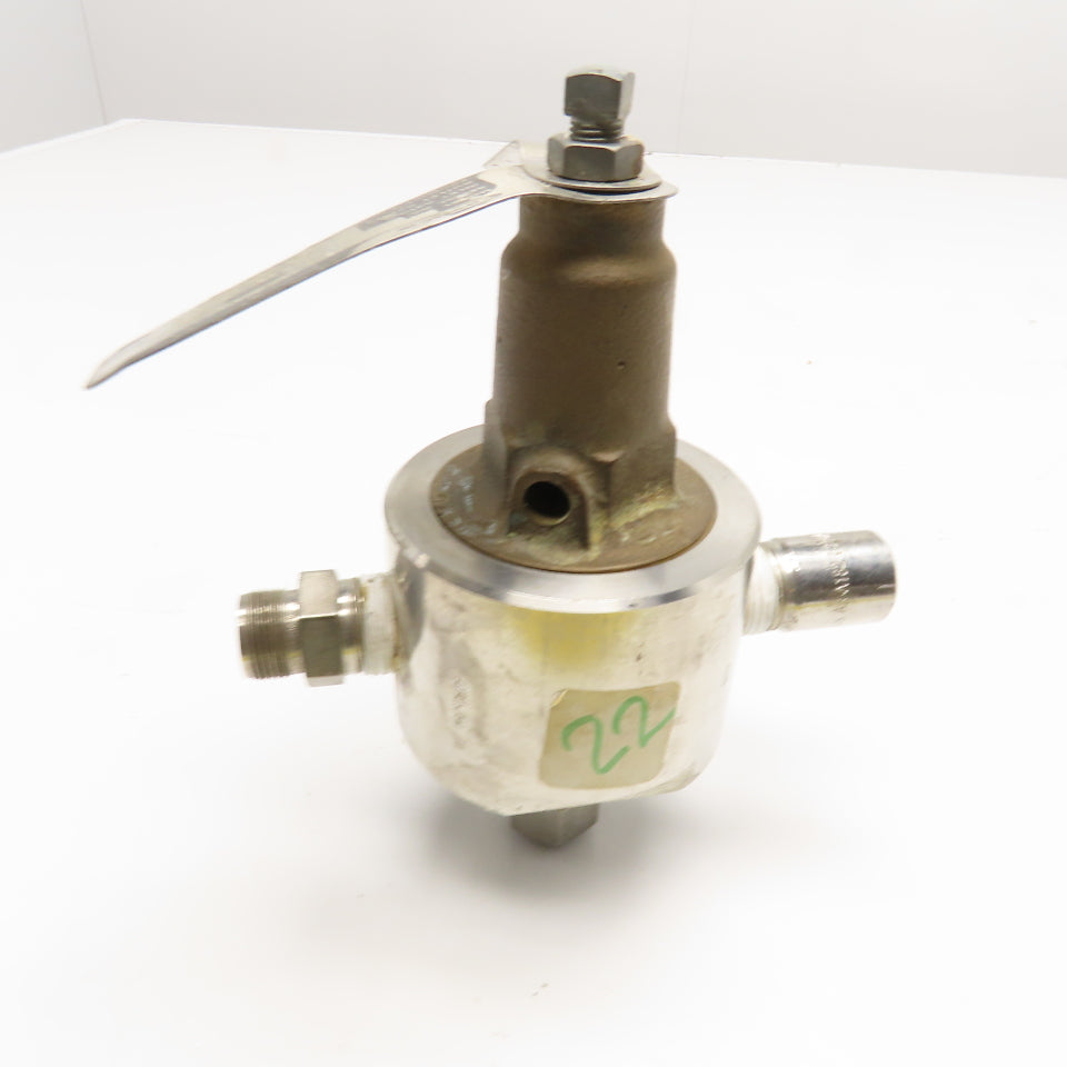 Cashco 2171 SS/BRZ/S17 1/2"NPT 400PSI Stainless Steel Relief Valve 5-30PSI Range